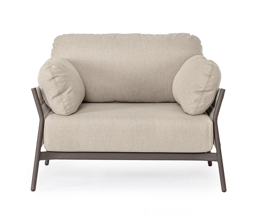 Outdoor Sessel Pardis raven QS25 aus Aluminium - ZEN ZONE Furniture