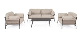 Outdoor Sessel Pardis raven QS25 aus Aluminium - ZEN ZONE Furniture