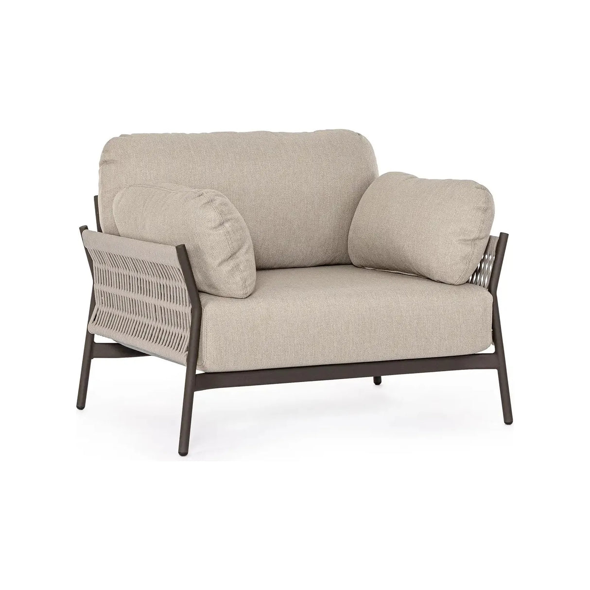 Outdoor Sessel Pardis raven QS25 aus Aluminium - ZEN ZONE Furniture