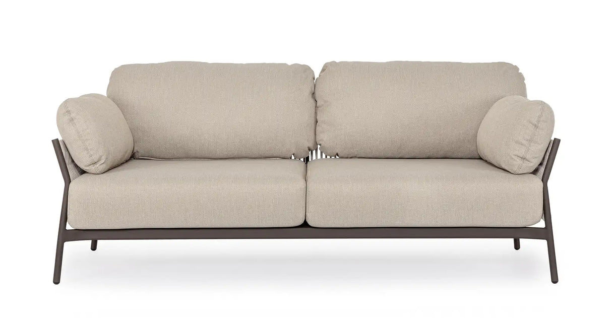 Outdoor Sofa 2-Sitzer Pardis raven QS25 aus Aluminium 183x80 cm - ZEN ZONE Furniture
