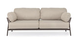 Outdoor Sofa 2-Sitzer Pardis raven QS25 aus Aluminium 183x80 cm - ZEN ZONE Furniture