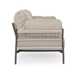 Outdoor Sofa 2-Sitzer Pardis raven QS25 aus Aluminium 183x80 cm - ZEN ZONE Furniture