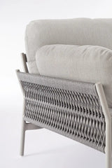 Outdoor Sofa 2-Sitzer Pardis agate QS26 aus Aluminium 183x80 cm - ZEN ZONE Furniture