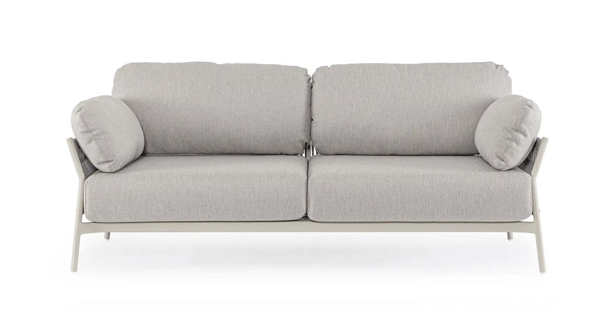 Outdoor Sofa 2-Sitzer Pardis agate QS26 aus Aluminium 183x80 cm - ZEN ZONE Furniture