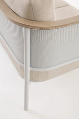 Outdoor 4er-Set Sitzgruppe Ulises Vapor Aluminium Holzoptik - ZEN ZONE Furniture