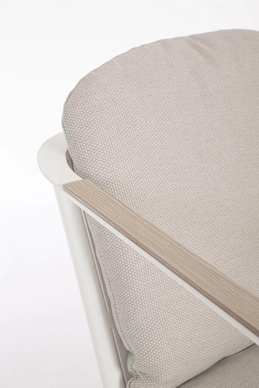 Outdoor Set Ulises Vapor Tisch + 8 Stühle Aluminium Holzoptik - ZEN ZONE Furniture