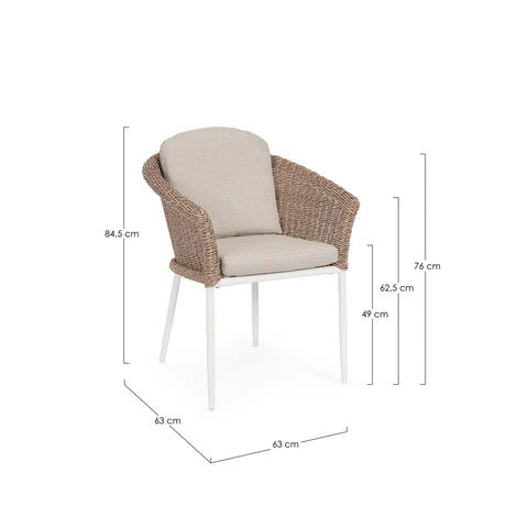 Gartenstuhl Oceana Vapor mit Armlehnen - ZEN ZONE Furniture
