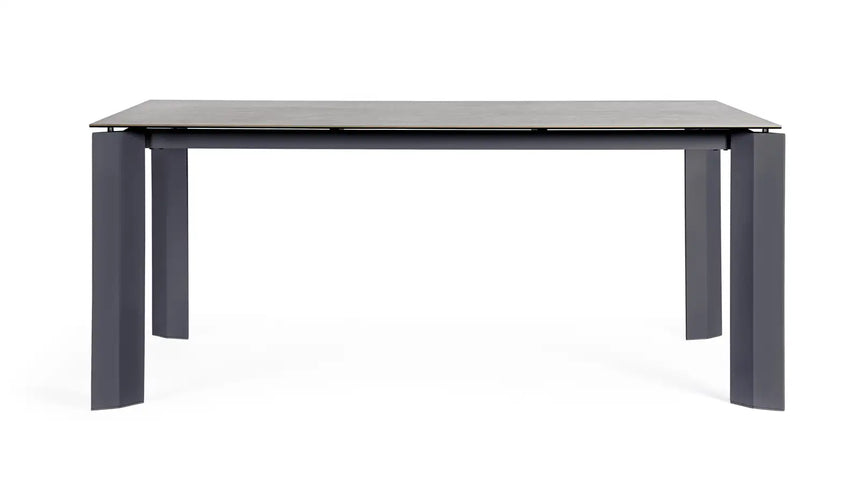 Outdoor Tisch Otavio Anthrazit WG21 Aluminium mit Keramikplatte 180x95 cm - ZEN ZONE Furniture