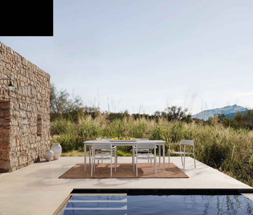 Gartenstuhl mit Armlehnen Ropery morny WG25 aus Aluminium - ZEN ZONE Furniture