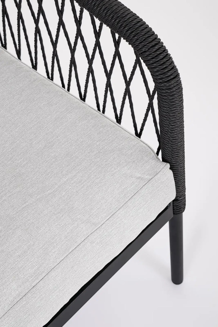 Outdoor 4er-Set Felipe Grau mit Kissen - ZEN ZONE Furniture