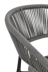 Gartenstuhl Algaida mit Armlehnen Anthrazit/Grau - ZEN ZONE Furniture