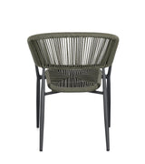 Gartenstuhl Algaida mit Armlehnen Anthrazit/Grün - ZEN ZONE Furniture