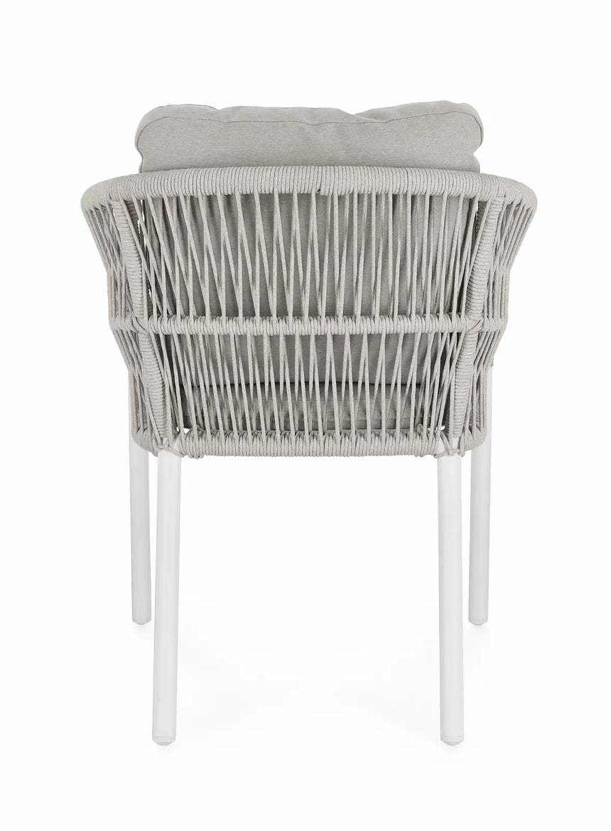 Gartenstuhl mit Armlehnen Galdana weiß JA61 - ZEN ZONE Furniture