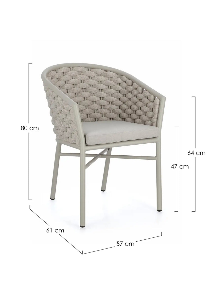 Gartenstuhl mit Armlehnen Margalida Saturn - ZEN ZONE Furniture