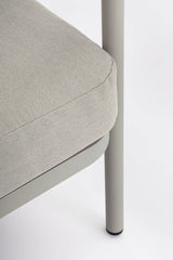 Outdoor 4er-Set Sitzgruppe Miravet C-C Saturn aus Aluminium und Seil - ZEN ZONE Furniture