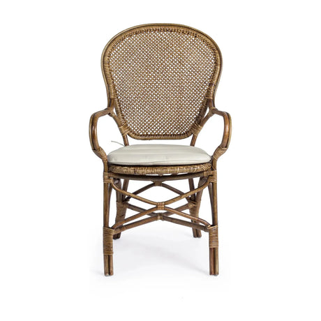 Edelina Stuhl mit Armlehnen mit Kissen - ZEN ZONE Furniture