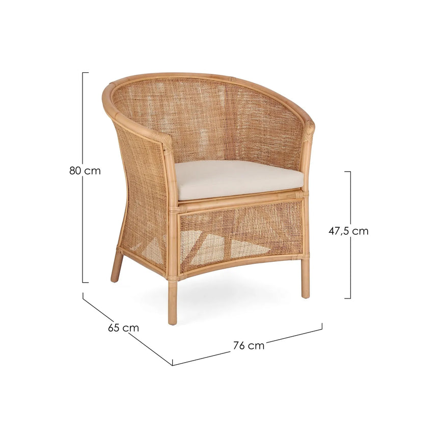 Adelfa Sessel mit Kissen - ZEN ZONE Furniture