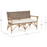 Outdoor Sofa 2 Plätze mit Kissen Tarifa - ZEN ZONE