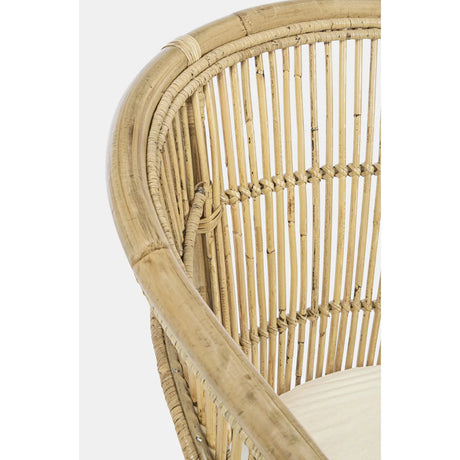 Consuelo Sessel Natur mit Kissen - ZEN ZONE Furniture