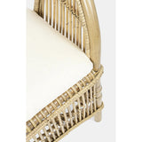 Consuelo Sessel Natur mit Kissen - ZEN ZONE Furniture