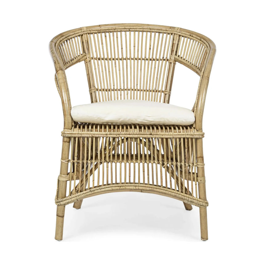 Consuelo Sessel Natur mit Kissen - ZEN ZONE Furniture