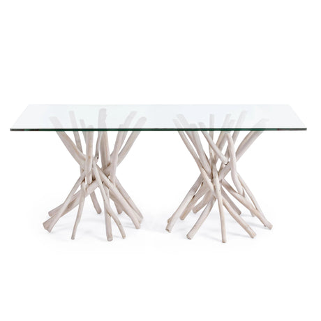 Esstisch mit Glasplatte Rechteckig 200x100cm Sahel - ZEN ZONE Furniture