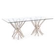 Esstisch mit Glasplatte Rechteckig 200x100cm Sahel - ZEN ZONE Furniture