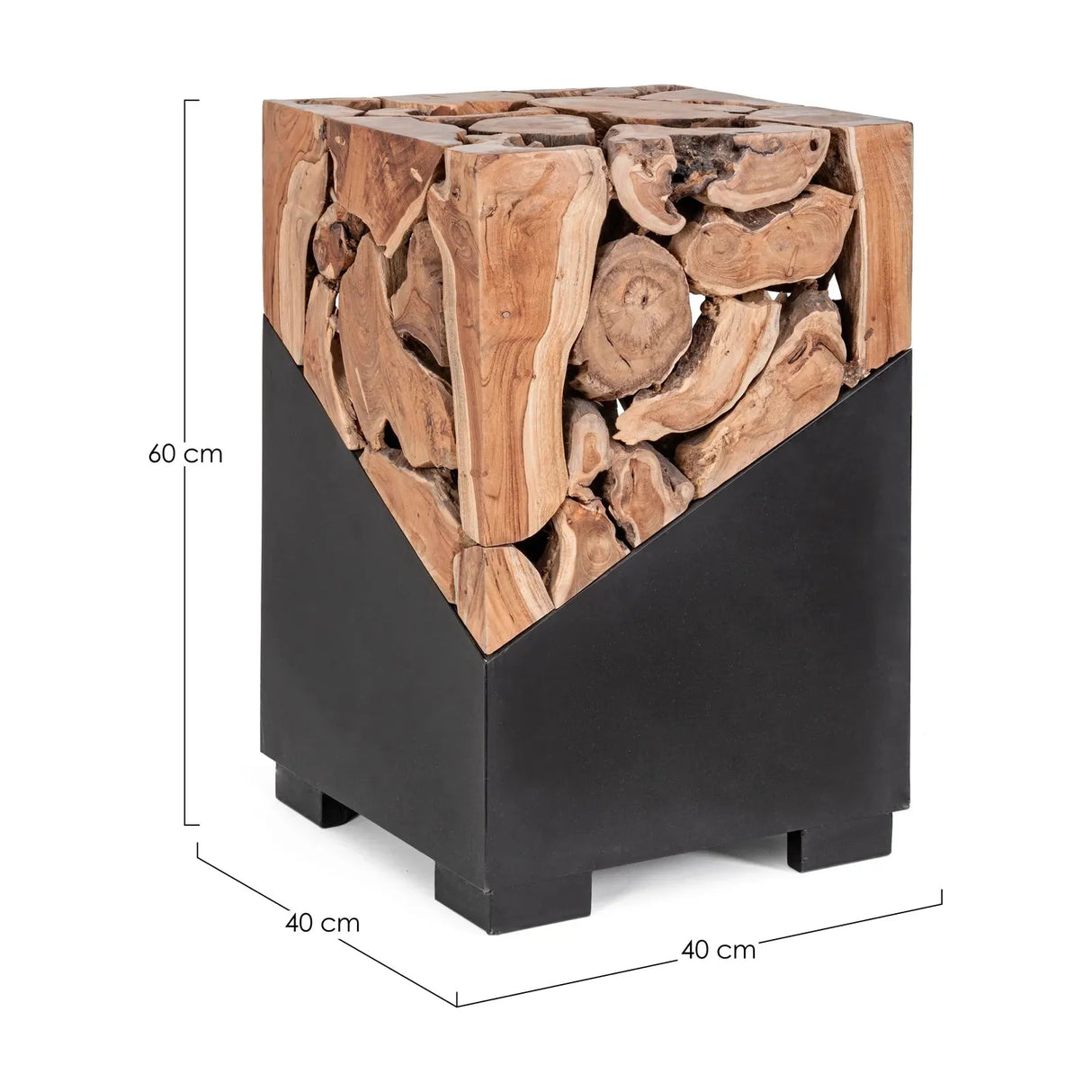 Grenada Couchtisch Quadratisch 40x40 cm - ZEN ZONE Furniture