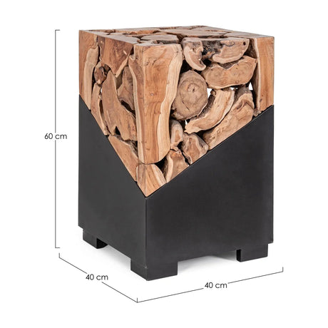 Grenada Couchtisch Quadratisch 40x40 cm - ZEN ZONE Furniture