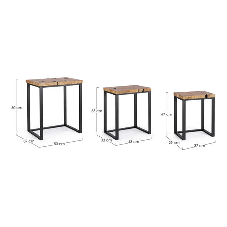 Elwood Couchtisch 3er Set - ZEN ZONE Furniture