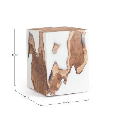 Beistelltisch Weiß 30x30 Melty - ZEN ZONE Furniture