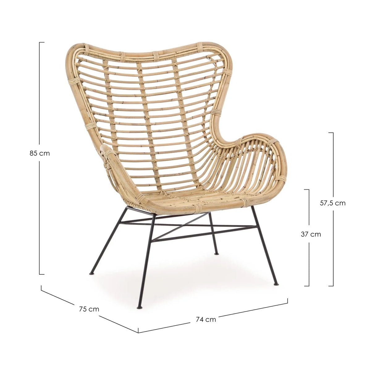 Casilda Sessel mit Kissen - ZEN ZONE Furniture