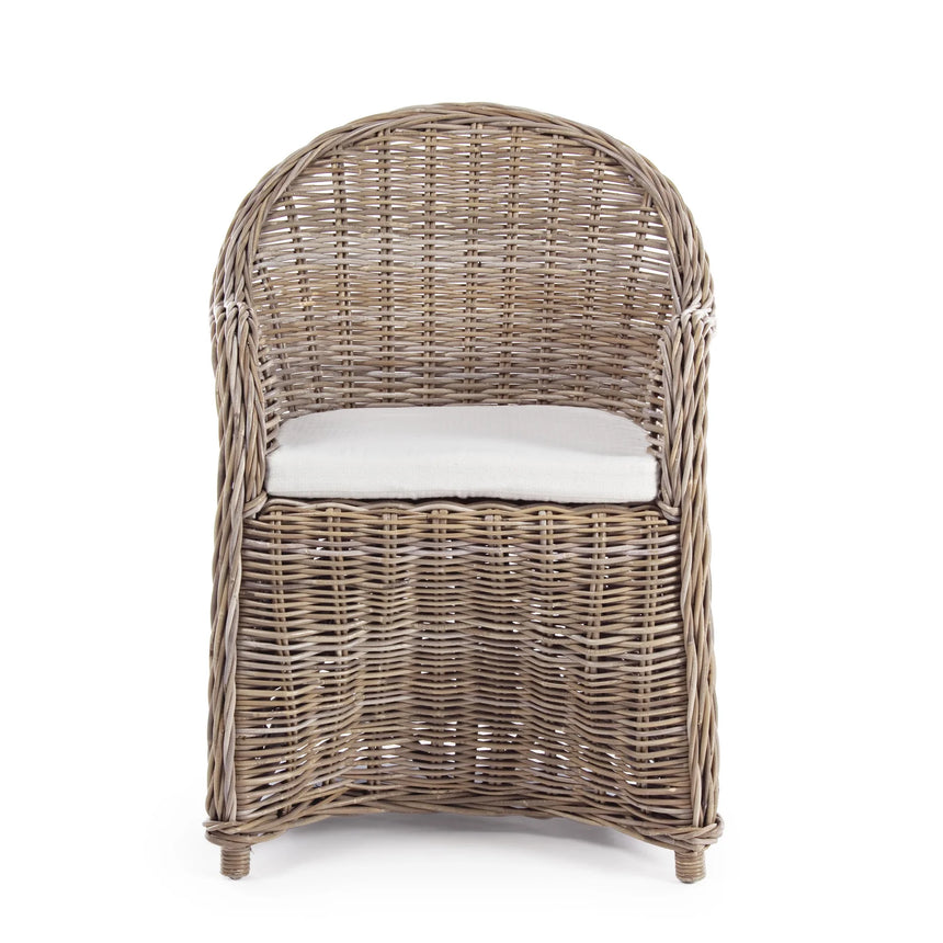 Outdoor Sessel mit Kissen Martin New Natural - ZEN ZONE Furniture
