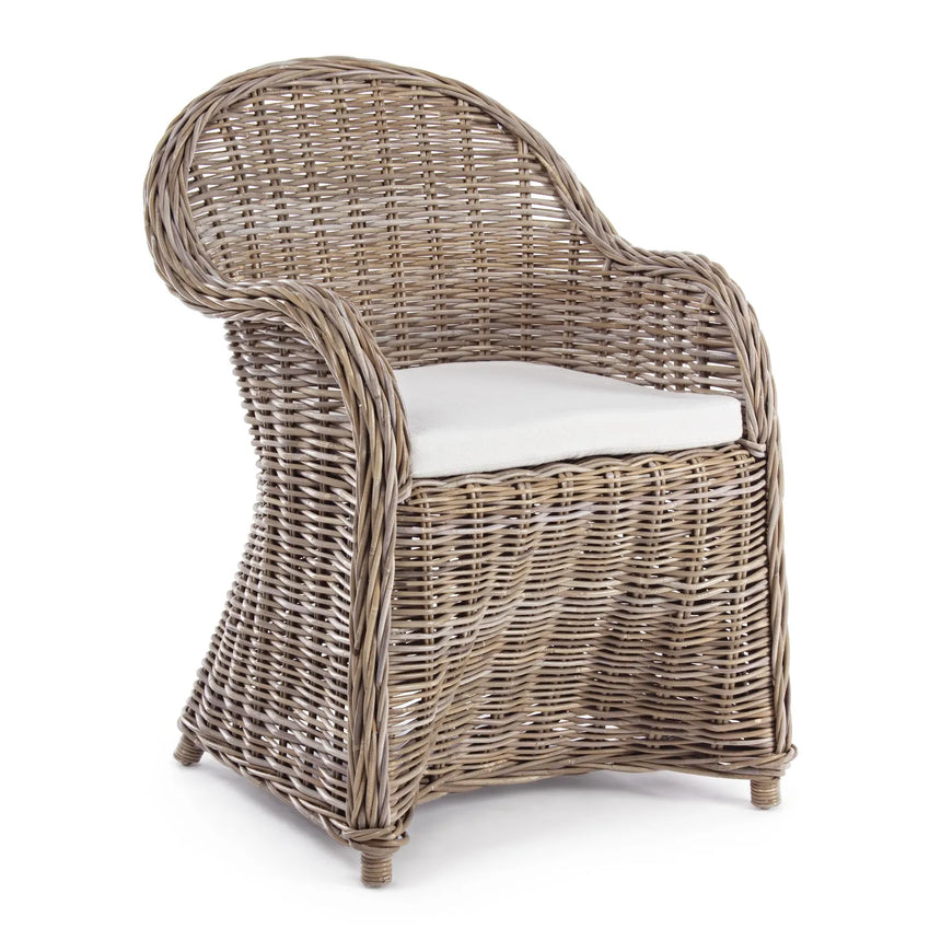 Outdoor Sessel mit Kissen Martin New Natural - ZEN ZONE Furniture