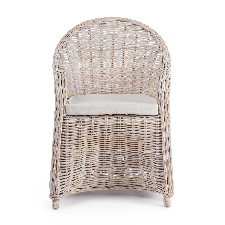 Outdoor Sessel mit Kissen Martin New Weiß - ZEN ZONE Furniture