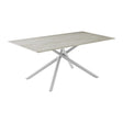 Tisch Argita Marmor-Effekt Beige 180x90 cm - ZEN ZONE Furniture