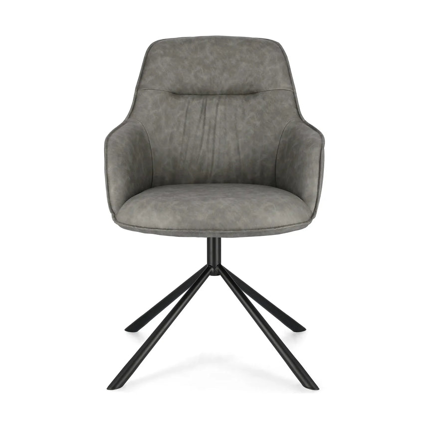 Grant Sessel Grau Pu - ZEN ZONE Furniture