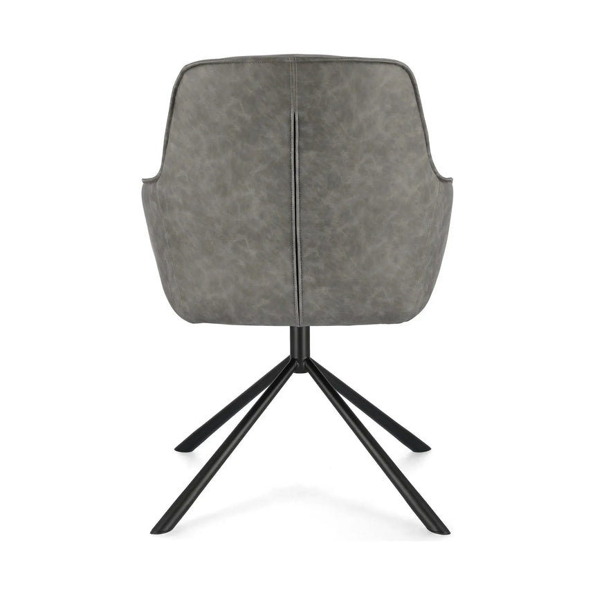 Grant Sessel Grau Pu - ZEN ZONE Furniture