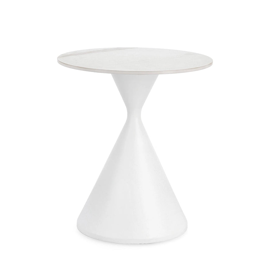 Couchtisch rund 50x50 Weiß Joona - ZEN ZONE Furniture