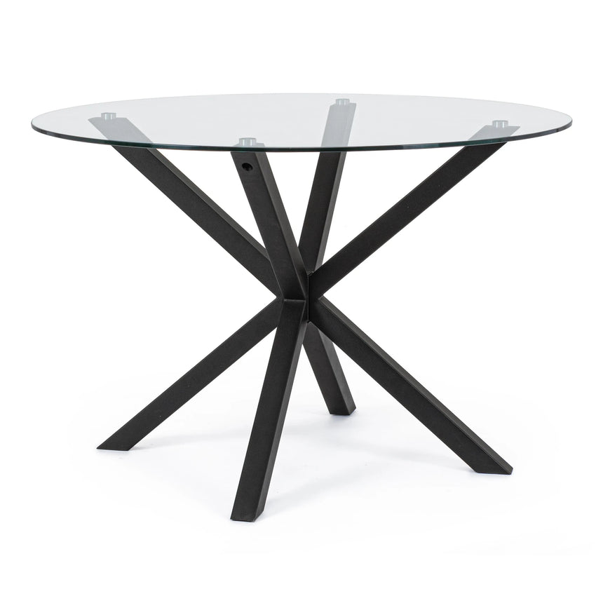 Esstisch Rund Schwarze Beine 114cm May - ZEN ZONE Furniture