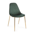 Frottee Stuhl Samt Dunkelgrün - ZEN ZONE Furniture