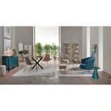 Frottee Stuhl Samt Dunkelgrau - ZEN ZONE Furniture