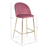 Carry Blush Samtbarhocker - ZEN ZONE Furniture