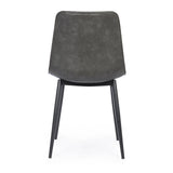 Essstuhl Kyra PU Anthrazit Vintage - ZEN ZONE Furniture