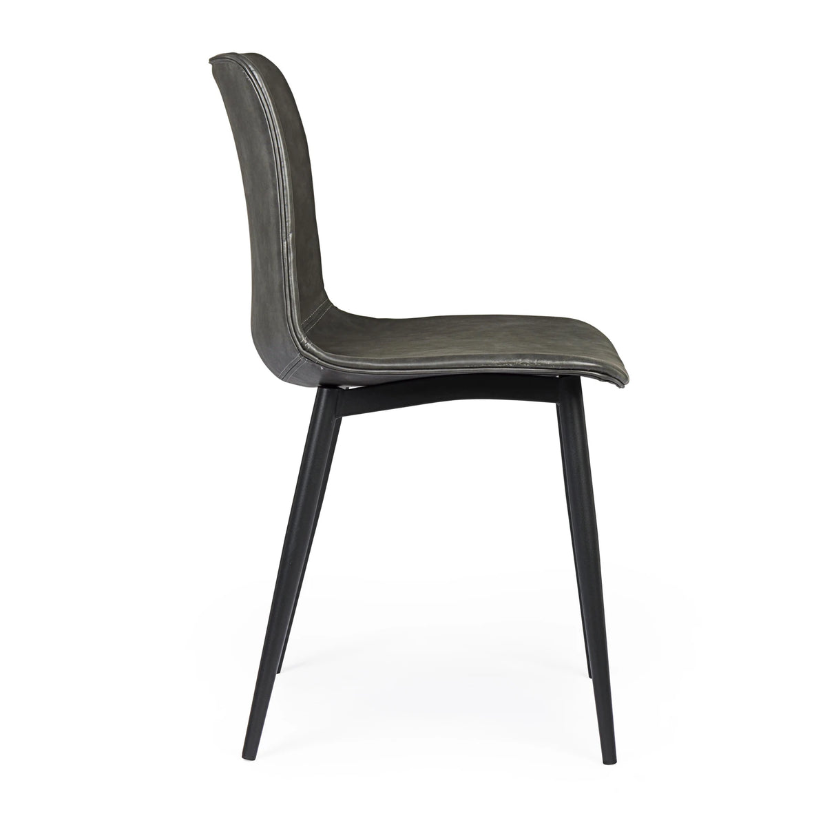 Essstuhl Kyra PU Anthrazit Vintage - ZEN ZONE Furniture