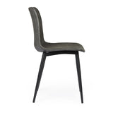 Essstuhl Kyra PU Anthrazit Vintage - ZEN ZONE Furniture
