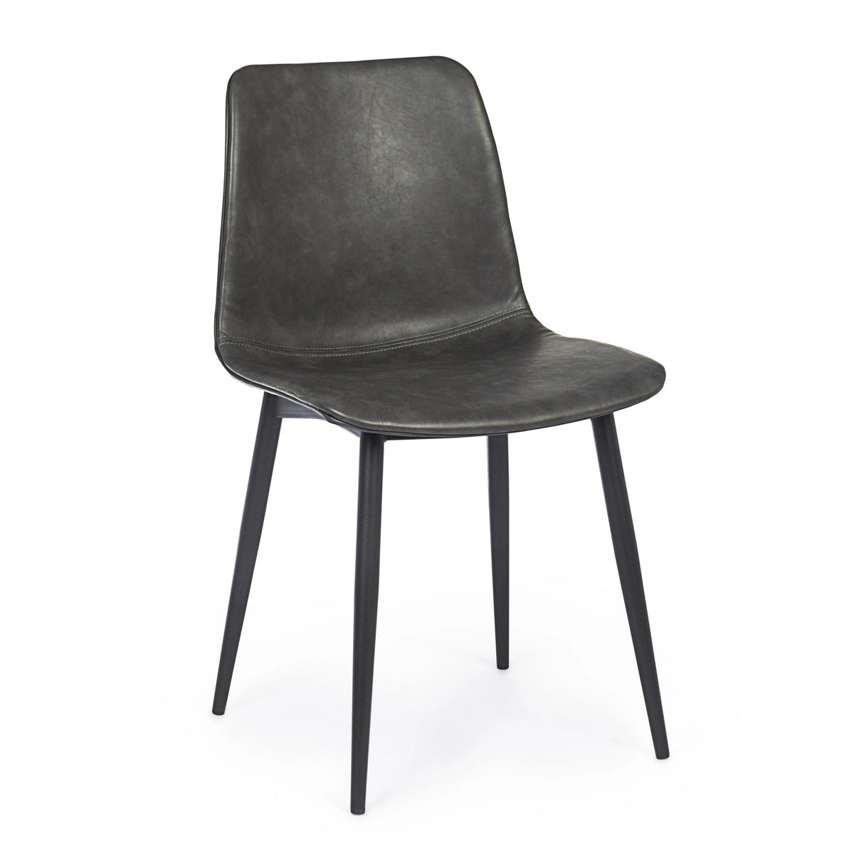 Essstuhl Kyra PU Anthrazit Vintage - ZEN ZONE Furniture