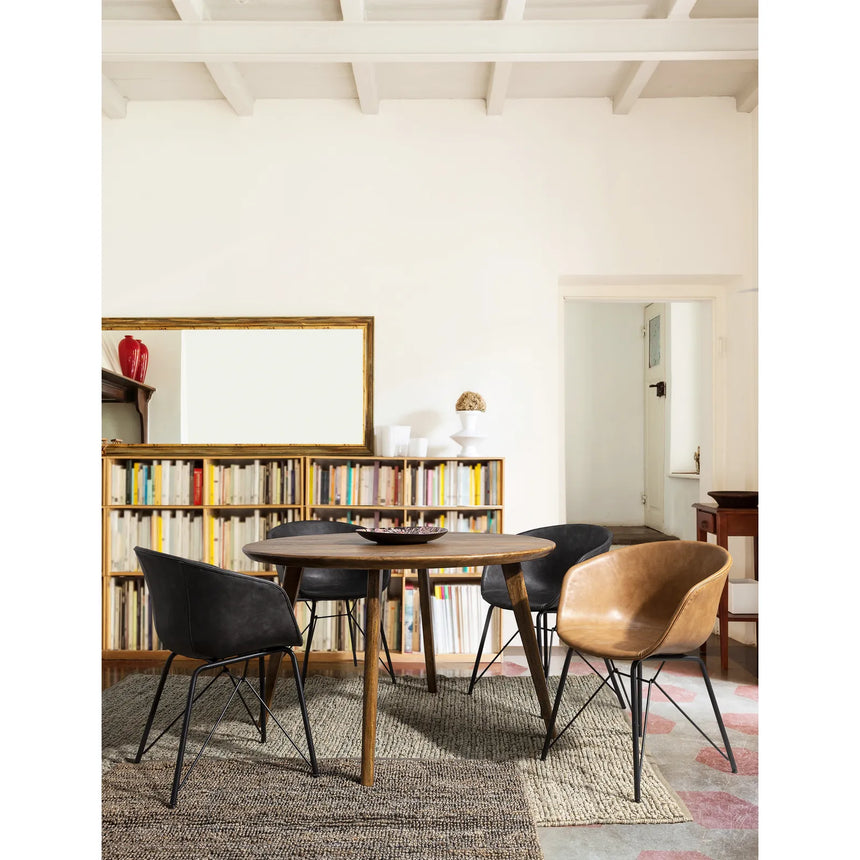 Essstuhl Warhol PU Anthrazit Vintage - ZEN ZONE Furniture