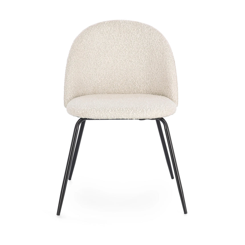 Essstuhl Tanya Schwarz/Elfenbein - ZEN ZONE Furniture