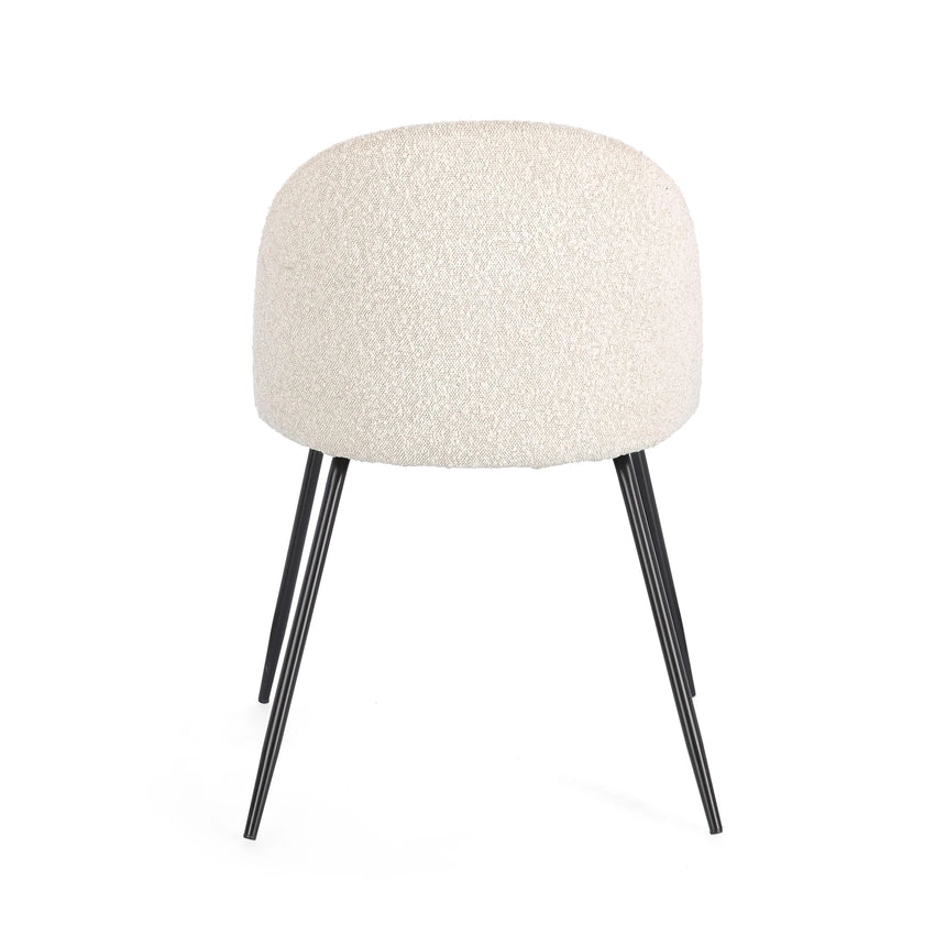 Essstuhl Tanya Schwarz/Elfenbein - ZEN ZONE Furniture
